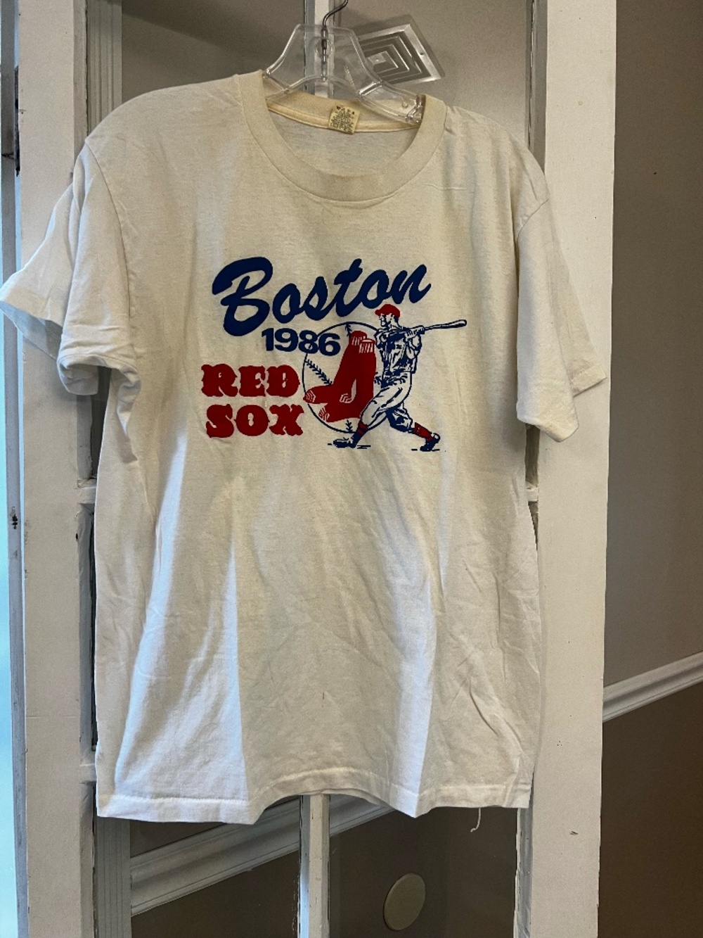 Vintage 1986 Boston Red Sox Screen Stars USA T-Shirt Large MLB Single Stitch